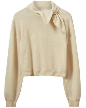 Designers Remix Carmen Scarf Sweater - Naturel