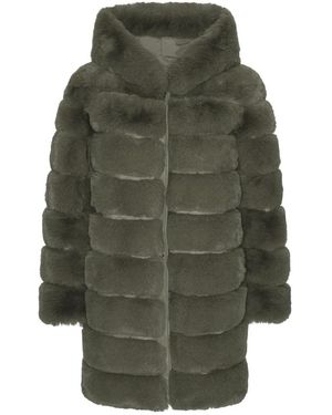 American Dreams Jassen ,Groen ,Polyester Blake Faux Fur Jas