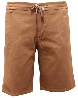 BERWICK 1707 Casual Shorts - Brown