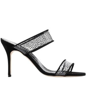 Manolo Blahnik Heeled mules olo blahnik - Schwarz