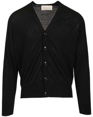 Ami Paris De Coeur V-Neck Cardigan - Zwart