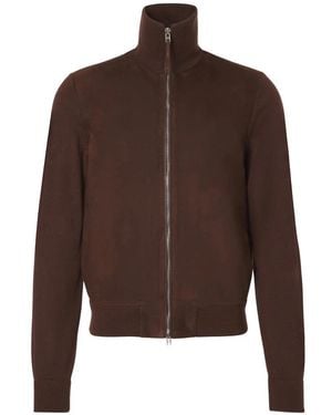 Tom Ford Bomber Jackets - Marrone