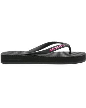 DSquared² Flip Flops - Noir