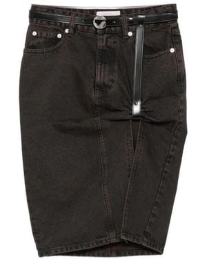 Coperni Rokken ,Bruin ,Denim Denim Rok - Zwart