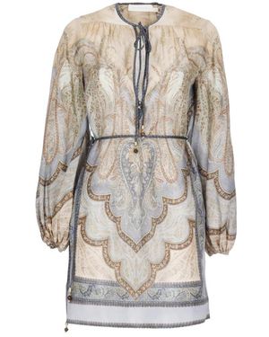 Zimmermann Kleedjes ,Veelkleurig ,Shirt Kleedjes - Naturel