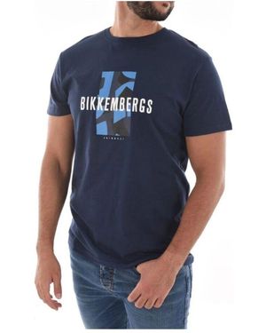 Bikkembergs Logo print t-shirt - Blau