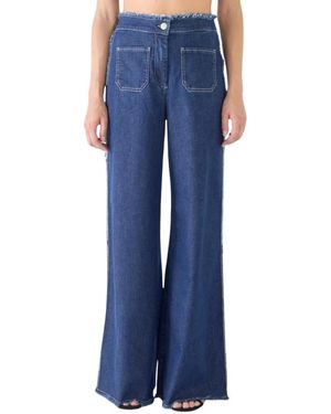 Shaft Wide Jeans - Azul