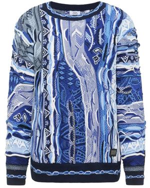 carlo colucci Round-Neck Knitwear - Blue