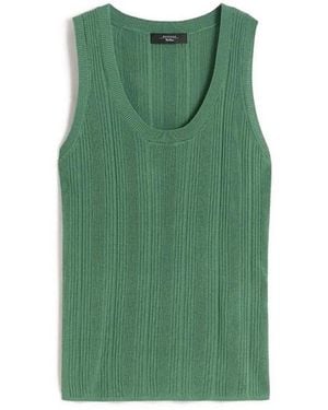 Weekend by Maxmara Viskosegarn Ärmelloser Jumper - Grün