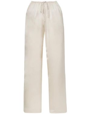 GUAJA. Wide Trousers - Blanco