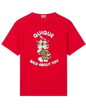 KENZO Tops ,Rood ,Cartoon T-Shirt
