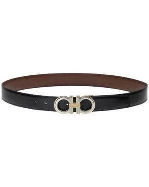Ferragamo Gancini Gürtel Mit Wendefunktion - Braun