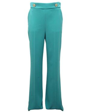 Pinko Grüne Crepe Stretch Hose Sbozzare