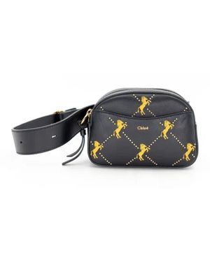 Chloé Tassen ,Zwart ,Leer Leren Crossbody-Tassen - Blauw