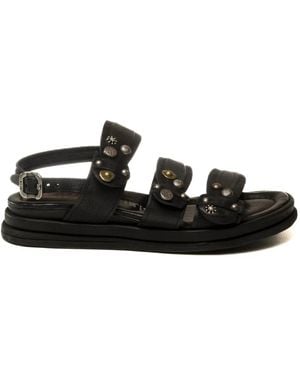 A.s.98 Multi-Strap Studded Sandal - Schwarz