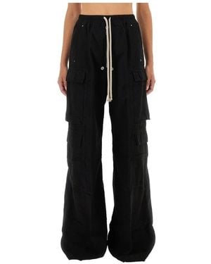 Rick Owens Double Cargo Jumbo Belas Broek - Zwart