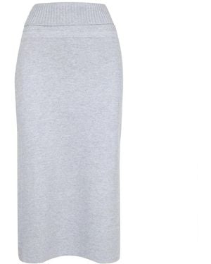 Gran Sasso Midi Skirts - Gris