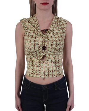 Pinko Sleeveless Tops - Green