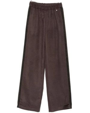 Herno Wide Trousers - Marron