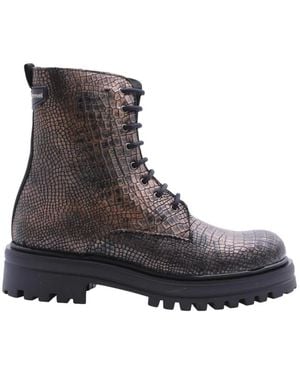 Floris Van Bommel Lace-Up Boots - Marrone