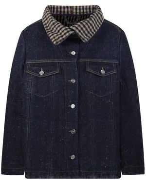 Ganni Denim Jackets - Blue