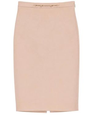 Elisabetta Franchi Pencil Skirts - Neutro