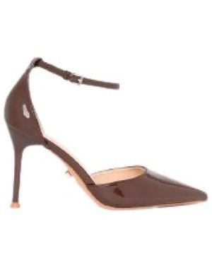 TWENTYFOUR Schoenen ,Bruin ,Leer Haitch With Heel