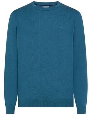 Sun 68 Round-Neck Knitwear - Blue