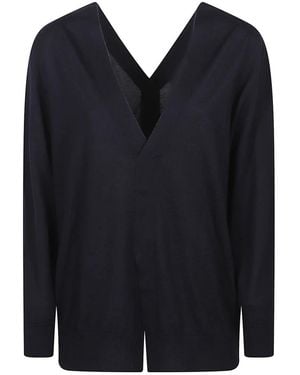 Sa Su Phi V-Neck Knitwear - Azul