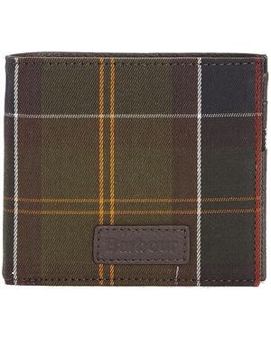 Barbour Accessoires ,Veelkleurig ,Katoen Wallet Classic Tartan-Carteras - Groen
