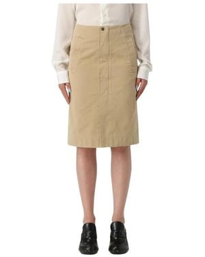 Burberry Midi Skirts - Neutro