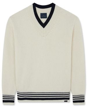 Paul & Shark V-Neck Knitwear - Blanco