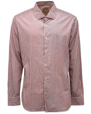 Brooksfield Casual Shirts - Purple