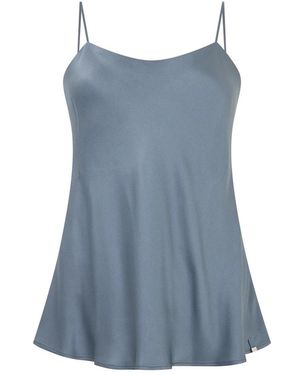 Herno Tops ,Grijs ,Top Met Dunne Bandjes - Blauw