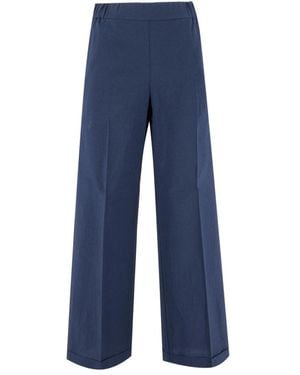 Le Tricot Perugia Wide Trousers - Bleu