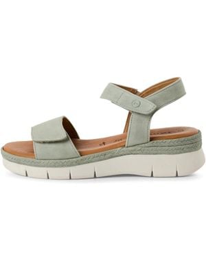Tamaris Ledersandalette Mit Absatz - Mettallic
