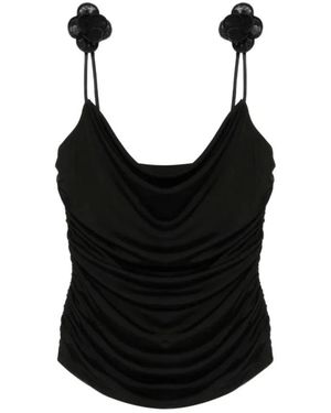 David Koma Sleeveless Tops - Black