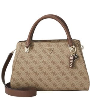 Guess Noelle Ii Luxury Satchel - Braun