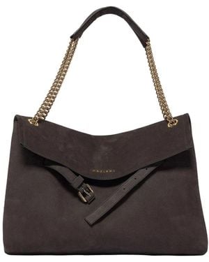 Orciani Venus Nabucco Midi Schultertasche - Schwarz