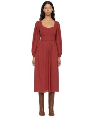 Sea Midi Dresses - Rojo