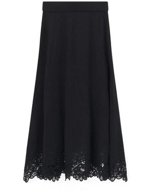Zimmermann Rokken ,Zwart ,Wol Midi-Rok