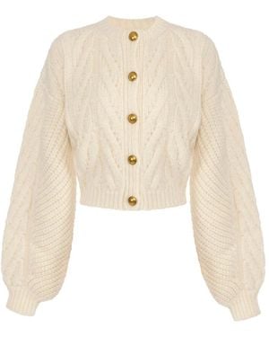 Elisabetta Franchi Cardigans - Neutro