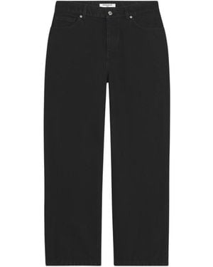 Maison Kitsuné Straight Trousers - Black