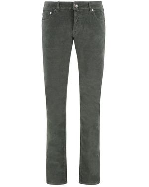 Moorer Slim-Fit Trousers - Grey