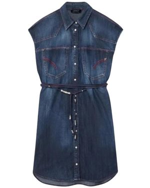 Dondup Shirt Dresses - Blu