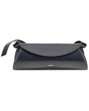 Jil Sander Geometrische Cannolo Schultertasche - Blau