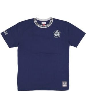 Mitchell & Ness Jacquard Ringer Vintage Logo Tee - Blauw