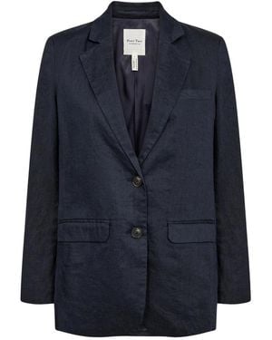 Part Two Jassen ,Blauw ,Leer Nyan Blazer