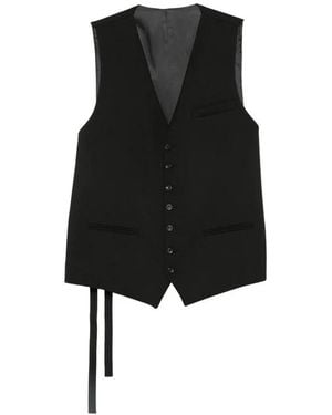Reveres 1949 V-Ausschnitt Weste - Schwarz