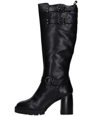 Emanuélle Vee Heeled Boots - Black